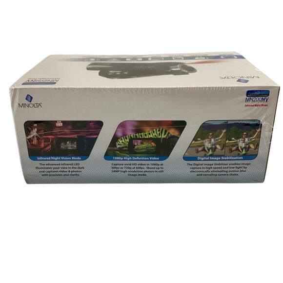 Minolta 1080p Full HD IR Night Vision Wi-Fi Camcorder - Picture 4 of 6